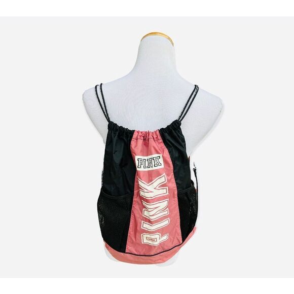 PINK Victoria's Secret Handbags - Womens Victorias Secret PINK Drawstring Gym Shoulder Tote Bag